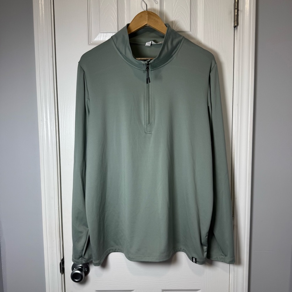 Glyder Men's Large performance mint‎ green Apparel Tahoe 1/4 Zip LS